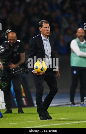 Rudi Garcia head coach of SSC Napoli gestures during the Serie A ...