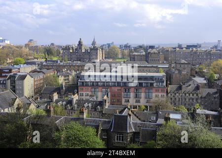 Rooftop view over Edinburgh City centre, Scotland, UK Stock Photo