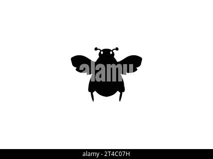 Barbut s Cuckoo Bumblebee minimal style icon illustration Stock Vector