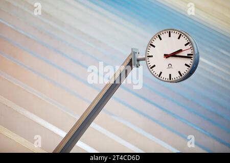 Clock of Liège-Guillemins central station, designed by architect ...