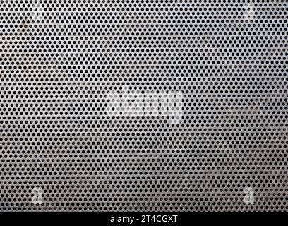 grey steel mesh metal texture useful as a background Stock Photo