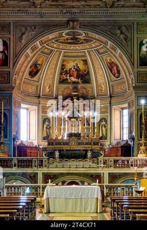 Interior of the Church of San Martino ai Monti, Rome, Italy Stock Photo