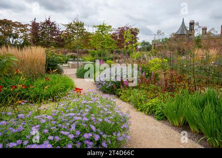 The Paradise garden in late summer at RHS Bridgewater garden at Worsley, Salford, Manchester, England. Stock Photo
