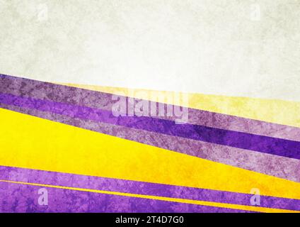 Abstract yellow violet stripes grunge wall concept vector design background Stock Vector