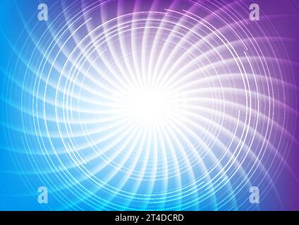 Abstract bright rays geometric tech vector background Stock Vector
