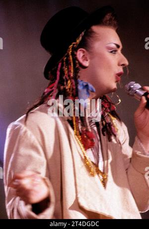 CULTURE CLUB ;  Boy George ;  on stage ;  circa 1980s ;  Credit : Lynn McAfee / Performing Arts Images ;  www.performingartsimages.com Stock Photo