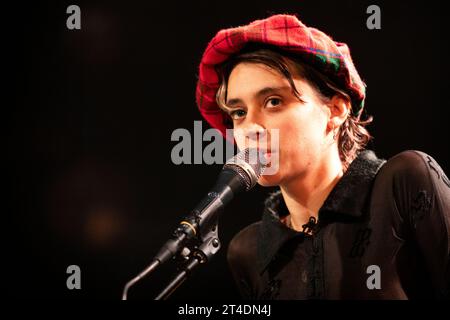 Oslo, Norway. 29th Oct, 2023. The French singer, songwriter and musician Pomme performs a live concert at Parkteatret in Oslo. (Photo Credit: Gonzales Photo/Alamy Live News Stock Photo