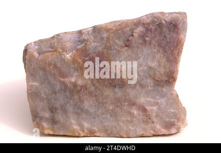 Quartzite is a metamorphic rock composed of quartz. Sample Stock Photo ...