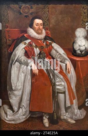 Portrait of James I King of England by Daniel Mytens dated 1621