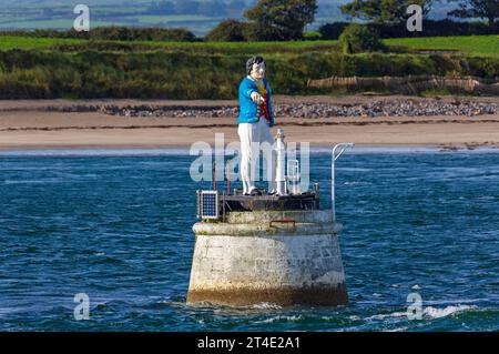 Metal Man Light, Rosses Point, County Sligo, Ireland. Stock Photo