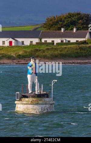 Metal Man Light, Rosses Point, County Sligo, Ireland. Stock Photo