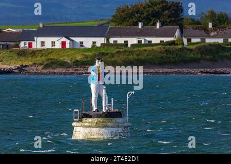 Metal Man Light, Rosses Point, County Sligo, Ireland. Stock Photo