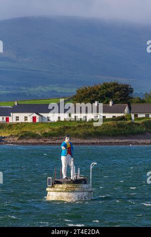 Metal Man Light, Rosses Point, County Sligo, Ireland. Stock Photo