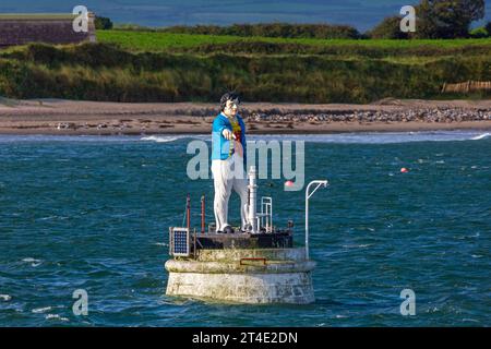 Metal Man Light, Rosses Point, County Sligo, Ireland. Stock Photo