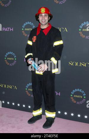 LOS ANGELES - OCT 27:  David Dobrik at the Darren Dzienciol's Pop Icons Halloween Party 2023 at the Private Residence on October 27, 2023 in Beverly Hills, CA   (Photo by Katrina Jordan/Sipa USA) Stock Photo