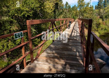 Combs Trestle on Weiser River Trail Stock Photo