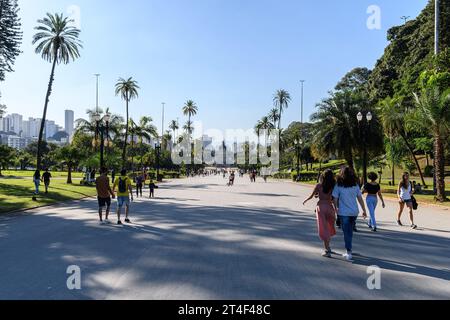 Sao Paulo, SP, Brazil - June 09, 2023: view of the Independence Park. Historical and tourist destination of Sao Paulo city. Stock Photo