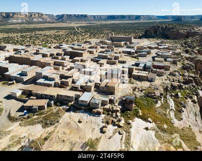 Acoma Pueblo, Historic Native American Mesa Dwellings, NM Stock Photo