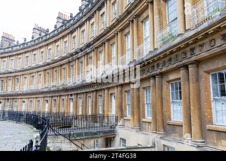 The Circus Bath, Georgian architecture townhouses in Bath City centre, UNESCO world heritage site, Somerset,England,UK,2023 Stock Photo