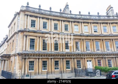 The Circus Bath, Georgian architecture townhouses in Bath City centre, UNESCO world heritage site, Somerset,England,UK,2023 Stock Photo