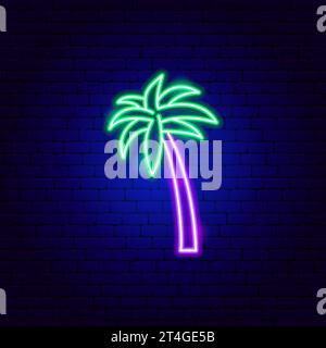Palm tree neon sign Stock Vector Image & Art - Alamy