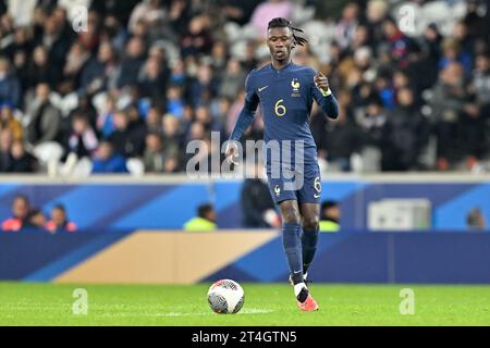 Eduardo Camavinga (6) of France pictured during a soccer game between the national teams of France and Scotland in friendly game, on October 17 , 2023 in Lille, France. (Photo by David Catry / Sportpix) Stock Photo