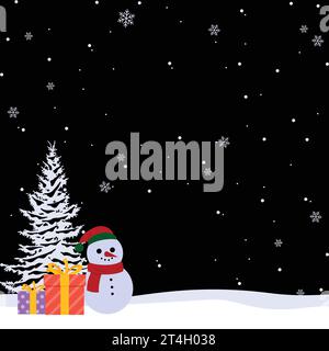 Christmas background design. Christmas template design. Snow background. Snow design Stock Vector