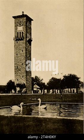 The Water Tower, Fort Sam Houston, San Antonio from the book Texas, the marvellous, the state of the six flags; by Nevin Otto Winter Published The Page company 1916 ,Including Accounts of the Spanish Settlement and Establishment of the Indian Missions; the Unfortunate Expedition and Death of La Salle ; the Romance of its Early Settlement and Stories of its Hardy Pioneers ; the Nine-year Republic of Texas ; Stephen F. Austin and Sam Houston ; 'Remember the Alamo'; the Development of the Cattle Ranches ; the Great Ranches and a Visit to a Million-acre Ranch ; the Growing Cities; the Rehabilitati Stock Photo