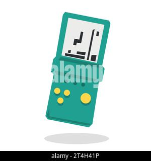 90s toy, green terris, vector graphics Stock Vector