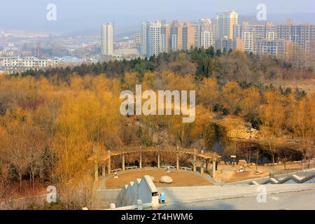 Liaoning dandong city scenery, closeup of photo Stock Photo