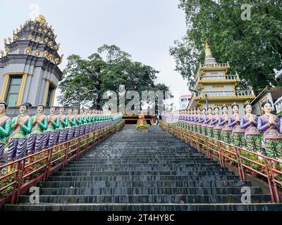 Cambodia, Sihanoukville, Wat Krom, Intra Ngean Pagoda Stock Photo