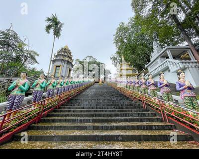 Cambodia, Sihanoukville, Wat Krom, Intra Ngean Pagoda Stock Photo