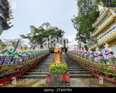 Cambodia, Sihanoukville, Wat Krom, Intra Ngean Pagoda Stock Photo