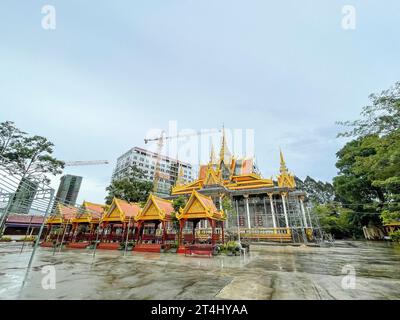 Cambodia, Sihanoukville, Wat Krom, Intra Ngean Pagoda Stock Photo