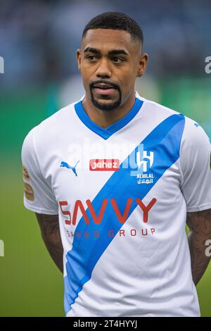 Malcom of Al-Hilal SFC during their SAFF Saudi Arabia KingÕs Cup 2023-24 R16 match between Al Hilal SFC and Al Hazem SFC at King Fahd International Stadium on October 30, 2023 in Riyadh, Saudi Arabia. Photo by Victor Fraile / Power Sport Images Stock Photo