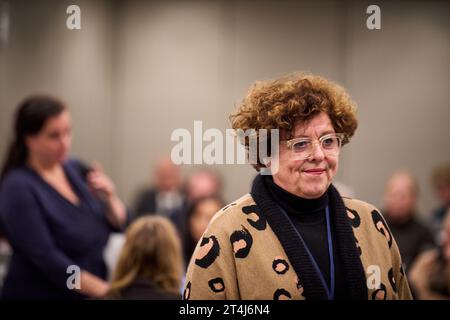 THE HAGUE - Ilona Lagas (BBB) in the Senate after the vote. Members of the Senate cast a vote on the dispersal law. The SGP faction in the Senate wanted the distribution law for a fair distribution of asylum seekers among municipalities to be declared controversial. ANP PHIL NIJHUIS netherlands out - belgium out Stock Photo