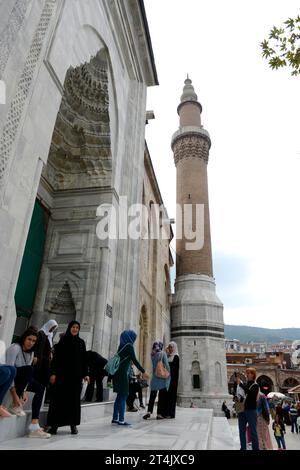 Bursa, Türkiye. Exterior view of the Great Mosque (Ulu Cami) in Bursa Stock Photo