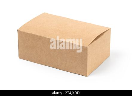 cardboard takeaway box isolated on white background Stock Photo