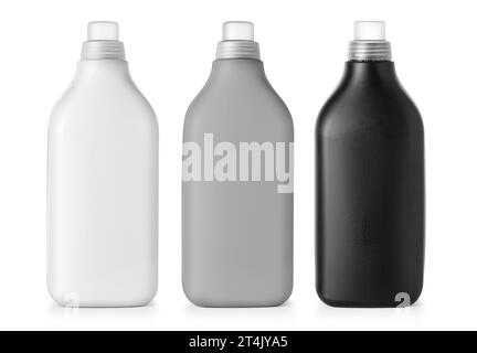 set of  plastic bottle isolated on white background Stock Photo