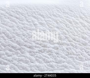 Winter snow. Snow texture. Natural winter background with snow patterns. Stock Photo