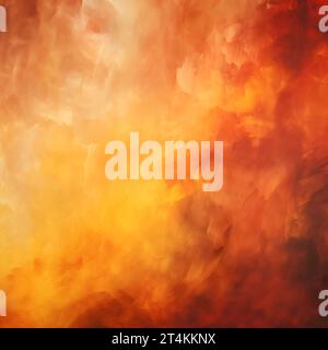 Fiery yellow burnt orange copper red brown gray black abstract background Stock Photo