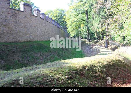 Bad Homburg, Germany October 14, 2016: The Saalburg is a Roman fort located on the main ridge of the Taunus, northwest of Bad Homburg, Hesse, Germany Stock Photo