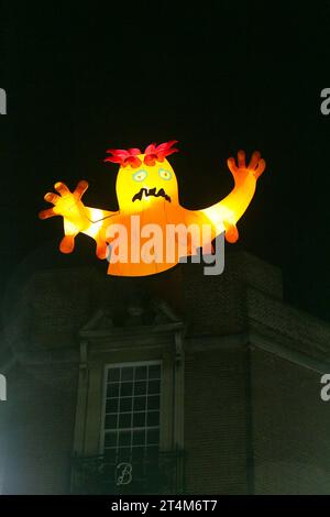 From October 23rd to 29th, eight massive inflatable monsters took over the rooftops of Lincoln during the half-term break. Stock Photo