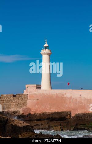 Rabat Lighthouse with blue sky Stock Photo