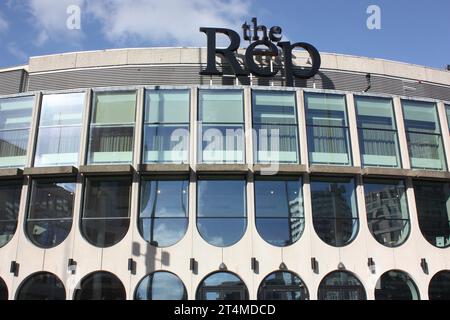The Birmingham Repertory Theatre on Centenary Square in Birmingham, England, UK Stock Photo