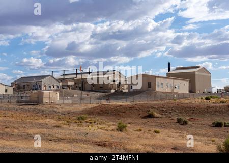 Compressor station for gas pipeline, Utah, USA Stock Photo