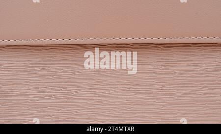 full frame detailed texture of brown leather Stock Photo