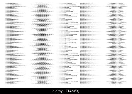 Music sound wave. Audio of voice and radio frequency lines. Abstract equalizer on white background. Vector elements Stock Vector