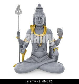 Statue of Lord Shiva Isolated Stock Photo