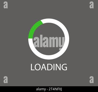 Loading icon flat design. vector illustration Stock Vector